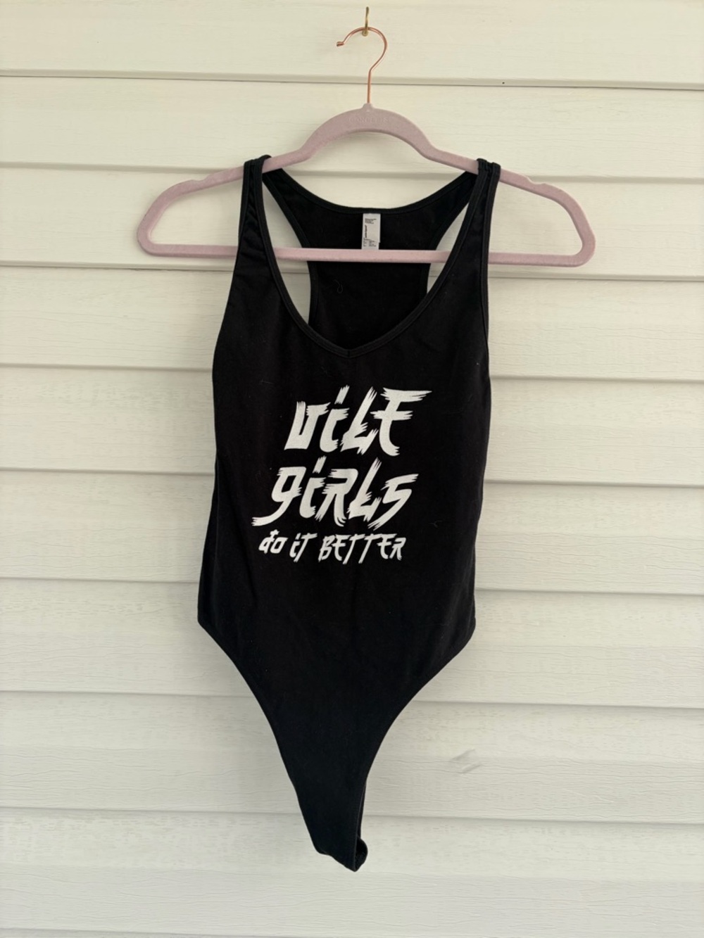 Vile Girls Do It Better Black Bodysuit Goth Alternative Grunge Punk Warped Tour